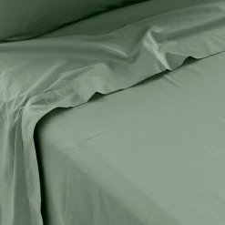 Draps De Lit|Carré Blanc Drap de lit percale de coton Neo thym