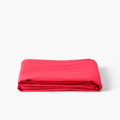 Draps De Lit|Carré Blanc Drap de lit percale de coton Neo framboise