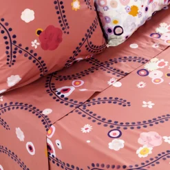 Draps De Lit|Carré Blanc Drap de lit percale de coton Psyché