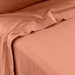 Draps De Lit|Carré Blanc Drap de lit percale de coton Neo tomette