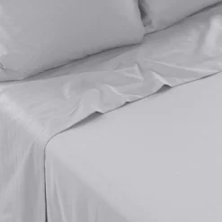 Draps De Lit|Carré Blanc Drap de lit satin de coton jacquard pois et rayures Prestige tourterelle