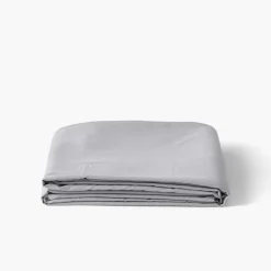 Draps De Lit|Carré Blanc Drap de lit satin de coton jacquard pois et rayures Prestige tourterelle