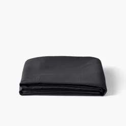 Draps De Lit|Carré Blanc Drap de lit satin de coton jacquard pois et rayures Prestige noir