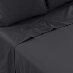 Draps De Lit|Carré Blanc Drap de lit satin de coton jacquard pois et rayures Prestige noir