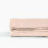 Draps De Lit|Carré Blanc Drap de lit satin de coton jacquard pois et rayures Prestige nacre