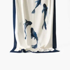 La Plage|Carré Blanc Drap de plage coton Hypnotic