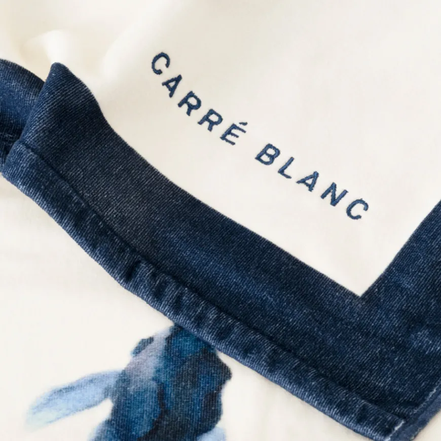La Plage|Carré Blanc Drap de plage coton Hypnotic
