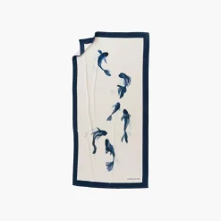 La Plage|Carré Blanc Drap de plage coton Hypnotic