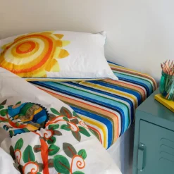 Linge De Litbio|Draps Housse|Carré Blanc Drap housse coton bio Pinata