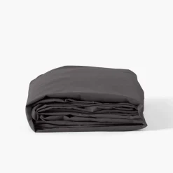 Draps Housse|Carré Blanc Drap housse coton lavé Songe charbon