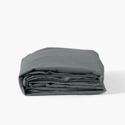 Draps Housse|Carré Blanc Drap housse coton lavé Songe kaki cendré