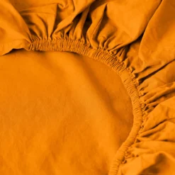 Draps Housse|Carré Blanc Drap housse coton lavé Songe curcuma