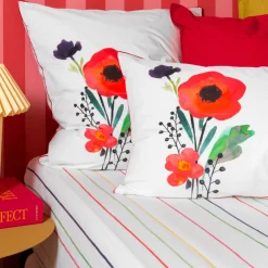 Draps Housse|Carré Blanc Drap housse coton Rosella