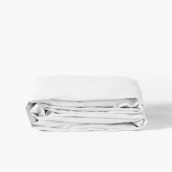 Draps Housse|Draps Housse|Carré Blanc Drap housse en pur coton lavé biologique Souffle blanc