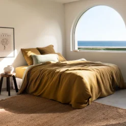 Draps Housse|Carré Blanc Drap housse gaze de coton Infini écorce et absynthe