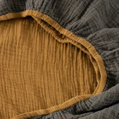 Draps Housse|Carré Blanc Drap housse gaze de coton Infini écorce et absynthe