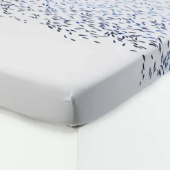 Draps Housse|Carré Blanc Drap housse percale de coton Abysse
