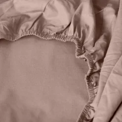 Draps Housse|Draps Housse|Carré Blanc Drap housse percale de coton Neo taupe