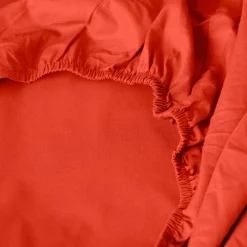 Draps Housse|Carré Blanc Drap housse percale de coton Neo safran