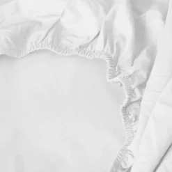 Draps Housse|Draps Housse|Carré Blanc Drap housse percale de coton Neo blanc