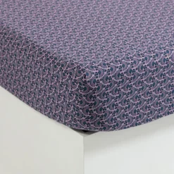 Draps Housse|Carré Blanc Drap housse pur coton Bombay