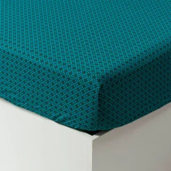 Draps Housse|Carré Blanc Drap housse pur coton Bukhara
