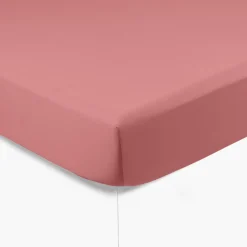 Draps Housse|Carré Blanc Drap housse satin de coton uni Prestige santal