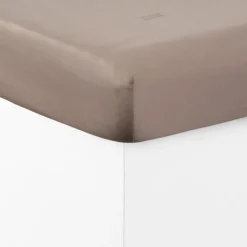 Draps Housse|Carré Blanc Drap housse satin de coton Aura