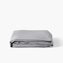 Draps Housse|Carré Blanc Drap housse satin de coton uni Prestige tourterelle