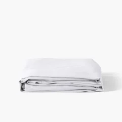 Draps Housse|Carré Blanc Drap housse satin de coton uni Prestige blanc