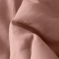 Plaids Et Couvre-lits|Plaids|Carré Blanc Edredon lin et coton lavé Songe rose cendré