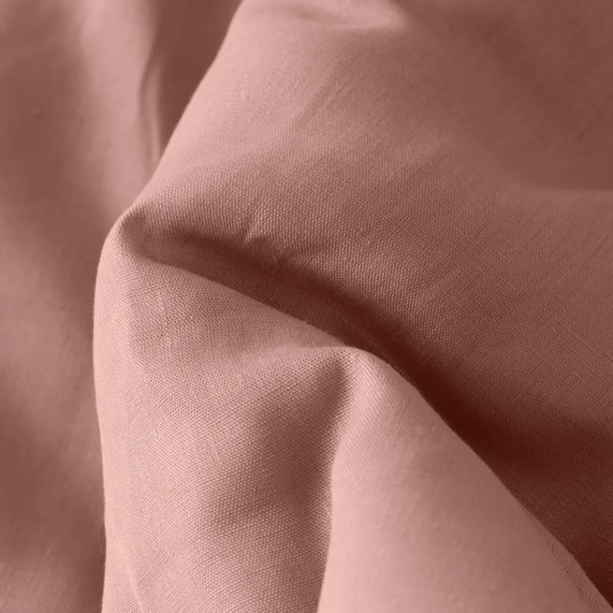 Plaids Et Couvre-lits|Plaids|Carré Blanc Edredon lin et coton lavé Songe rose cendré