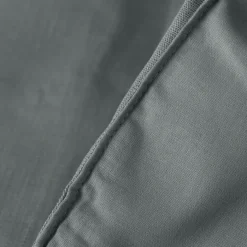 Plaids Et Couvre-lits|Plaids|Carré Blanc Edredon lin et coton lavé Songe kaki cendré