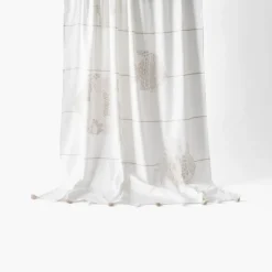 La Plage|Carré Blanc Fouta coton Amorgos