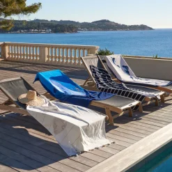 La Plage|Carré Blanc Fouta coton Amorgos