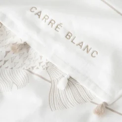 La Plage|Carré Blanc Fouta coton Amorgos