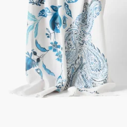 La Plage|Carré Blanc Fouta coton Madeleine