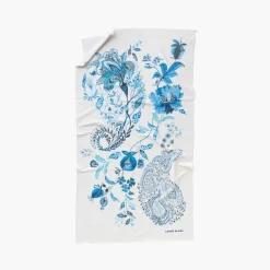 La Plage|Carré Blanc Fouta coton Madeleine