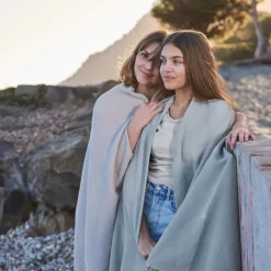 La Plage|Carré Blanc Fouta coton Pyla glacier