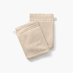 Gants De Toilette|Carré Blanc Gant de toilette bouclette de coton biologique Source naturel