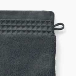 Gants De Toilette|Carré Blanc Gant de toilette bouclette de coton biologique Source fusain