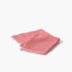 Gants De Toilette|Carré Blanc Gant de toilette bouclette de coton biologique Source pétale