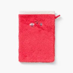Gants De Toilette|Carré Blanc Gant de toilette coton Atlantis corail