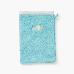 Gants De Toilette|Carré Blanc Gant de toilette coton Atlantis lagon