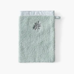 Gants De Toilette|Carré Blanc Gant de toilette coton bio Jardine amande