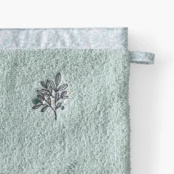 Gants De Toilette|Carré Blanc Gant de toilette coton bio Jardine amande