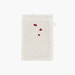 Gants De Toilette|Carré Blanc Gant de toilette coton biologique Raphia ivoire
