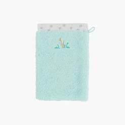 Gants De Toilette|Carré Blanc Gant de toilette coton biologique Devine céladon