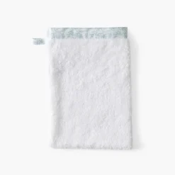 Gants De Toilette|Carré Blanc Gant de toilette coton bio Jardine blanc