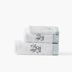 Gants De Toilette|Carré Blanc Gant de toilette coton bio Jardine blanc